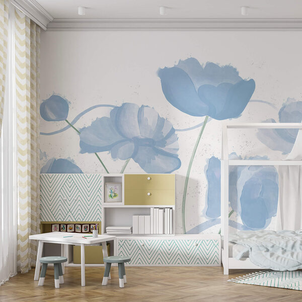 Zarte Blüten in sanften Blautönen Zarte Blüten in sanften Blautönen