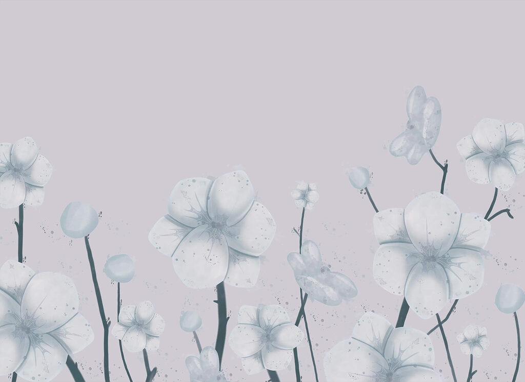 Group of white flowers Group of white flowers