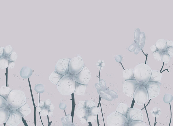 Group of white flowers Group of white flowers