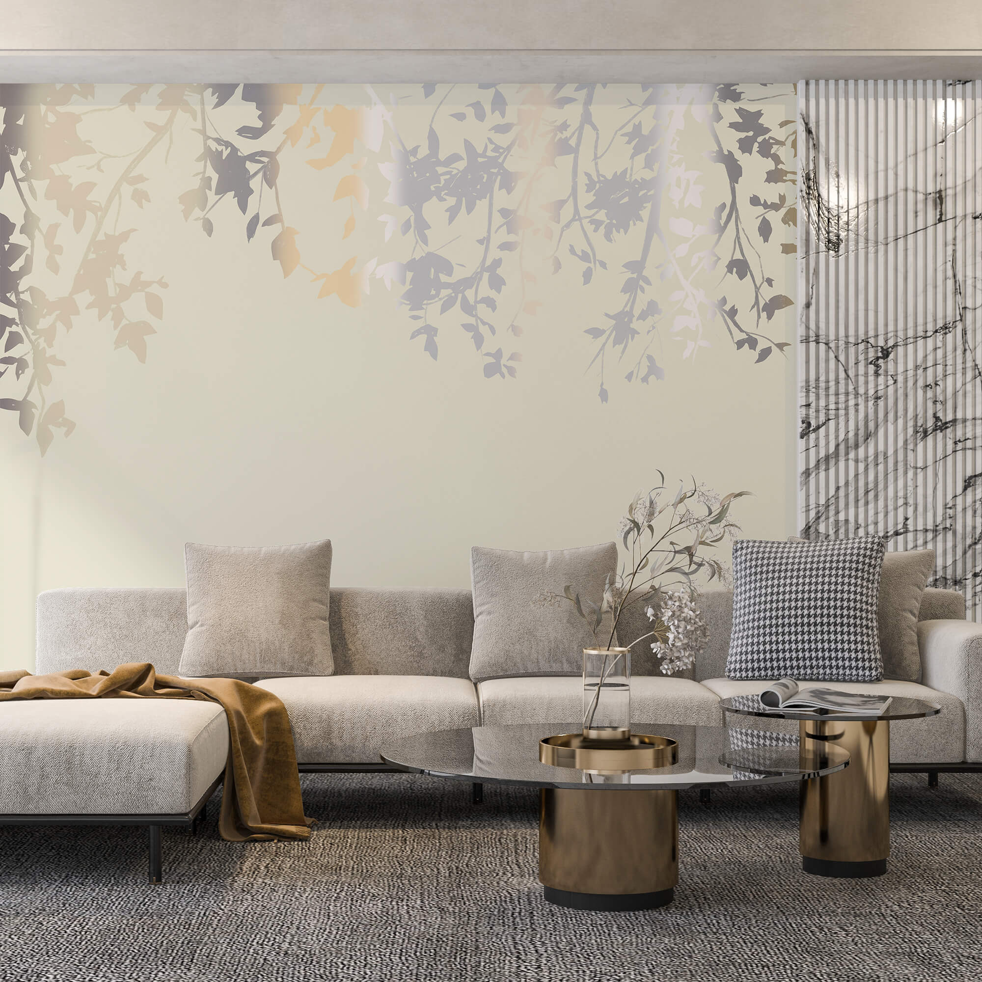 Baumzweige mit Blättern