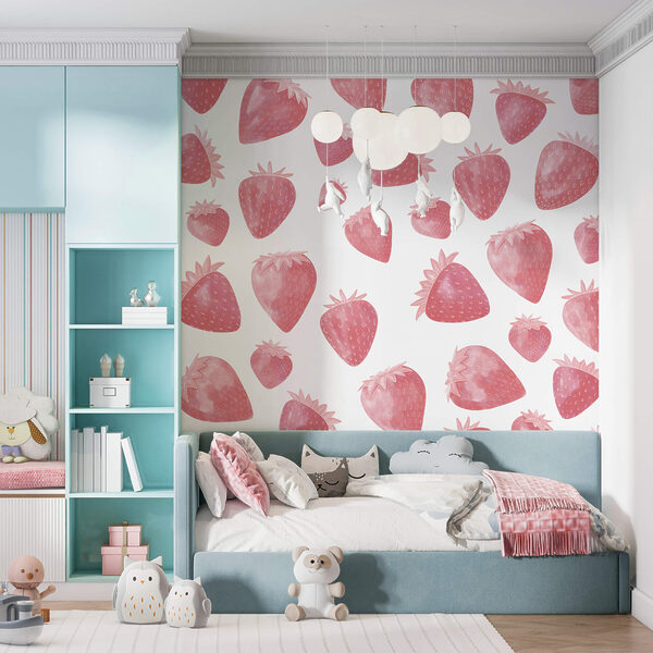 Muster aus Erdbeeren