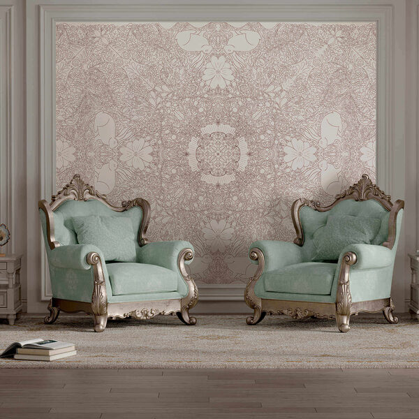 Weißes und rotes Muster