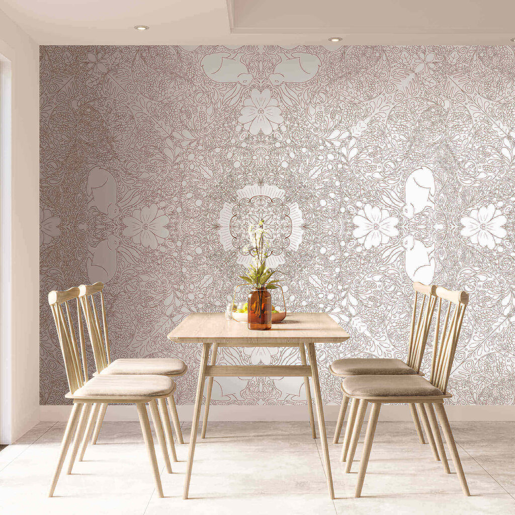 Weißes und rotes Muster