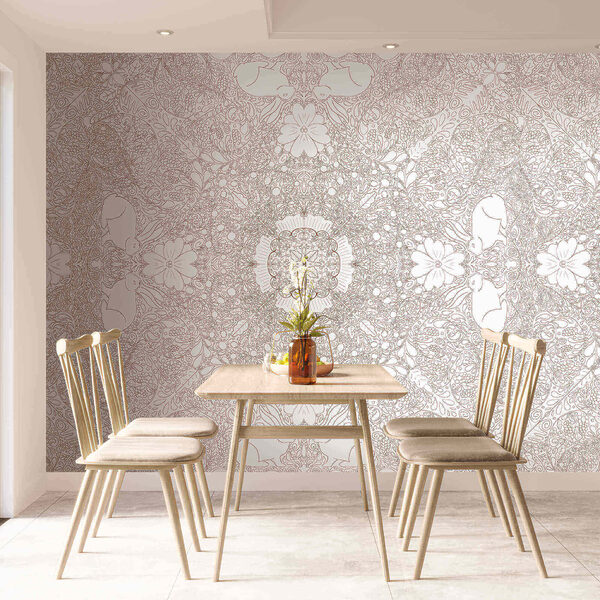 Weißes und rotes Muster