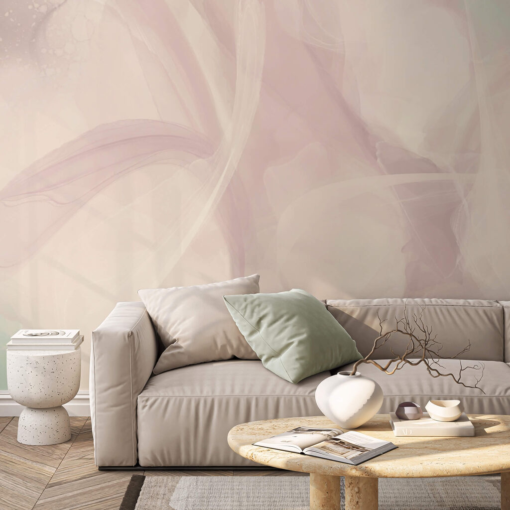 Sanfte Farbtöne, die sich in harmonischer Harmonie vermischen