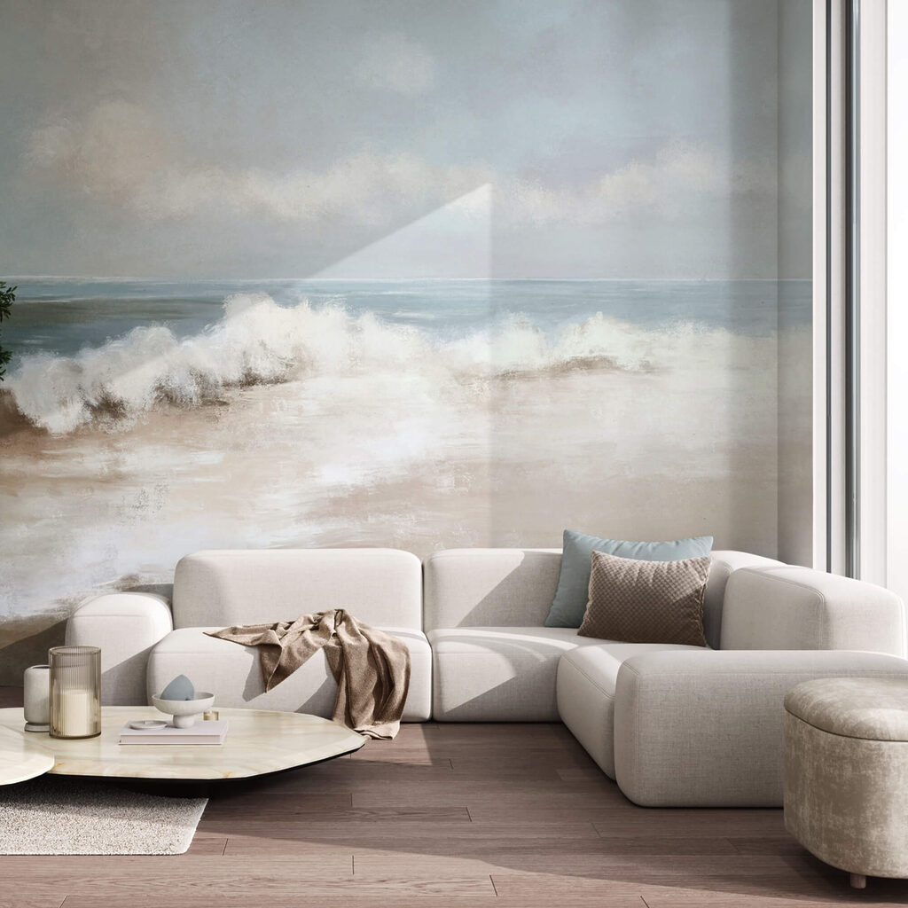 Gemälde eines Strandes