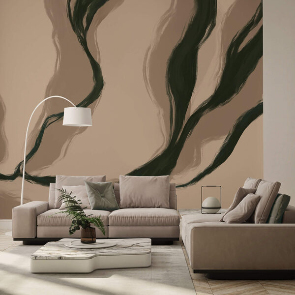 Organische Linien in sanften Farbtönen Organische Linien in sanften Farbtönen