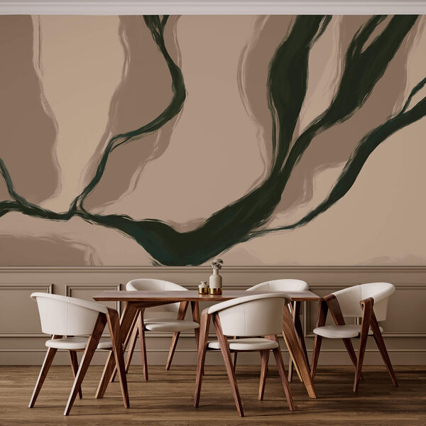 Organische Linien in sanften Farbtönen Organische Linien in sanften Farbtönen