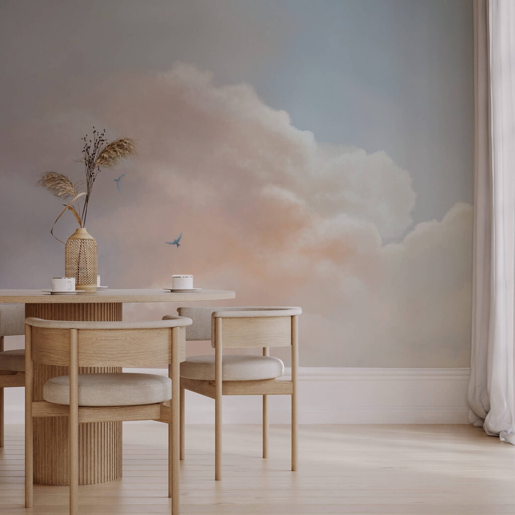 Vögel fliegen am Himmel