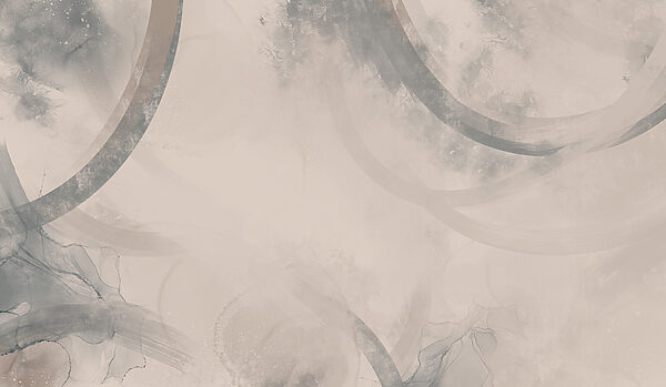 White and grey background with black and white circles