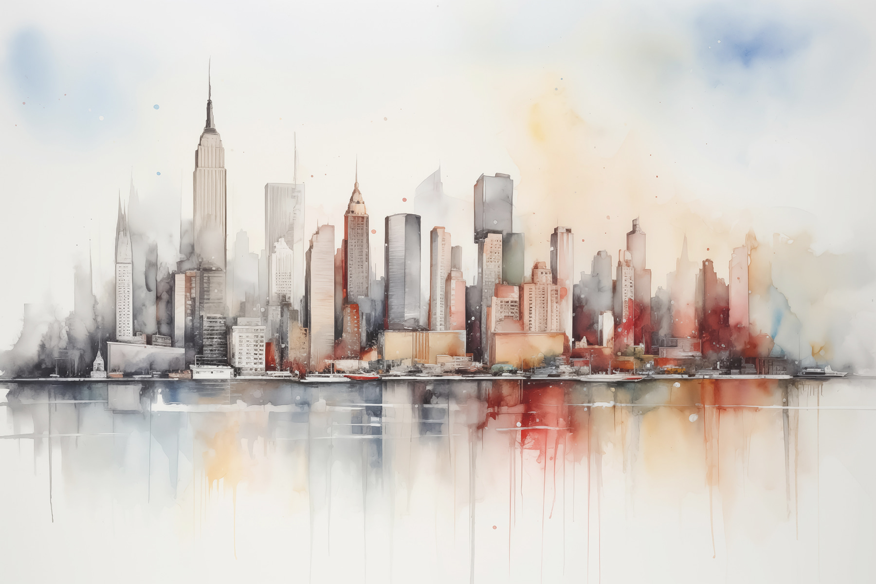 s39828p - Aquarell einer Stadt - tegory