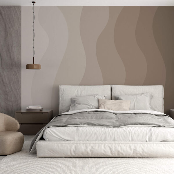 Harmonische Wellen sanfter Farben