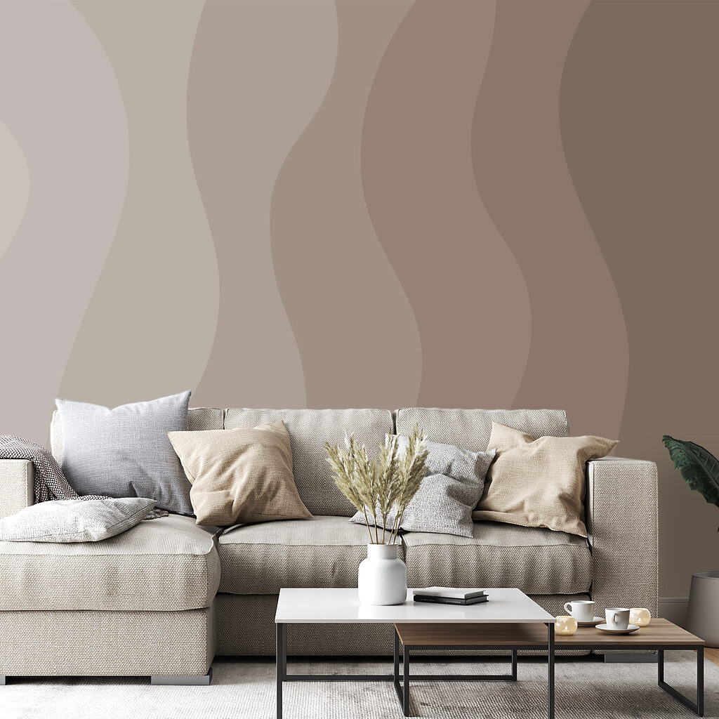 Harmonische Wellen sanfter Farben