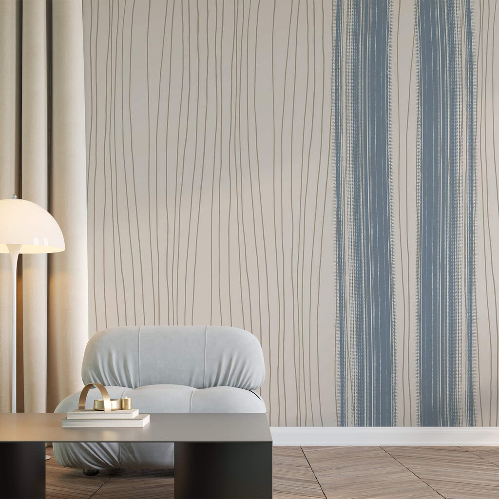 Elegante Linien in sanften Farben