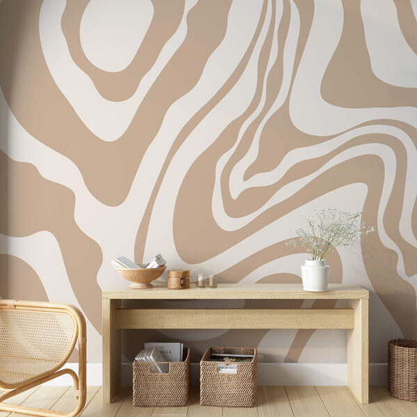 Weiße und braune Wirbel