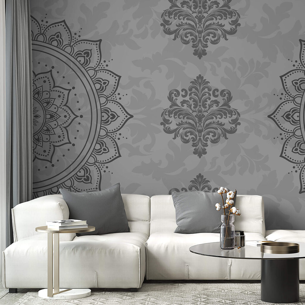 Graues und weißes Muster