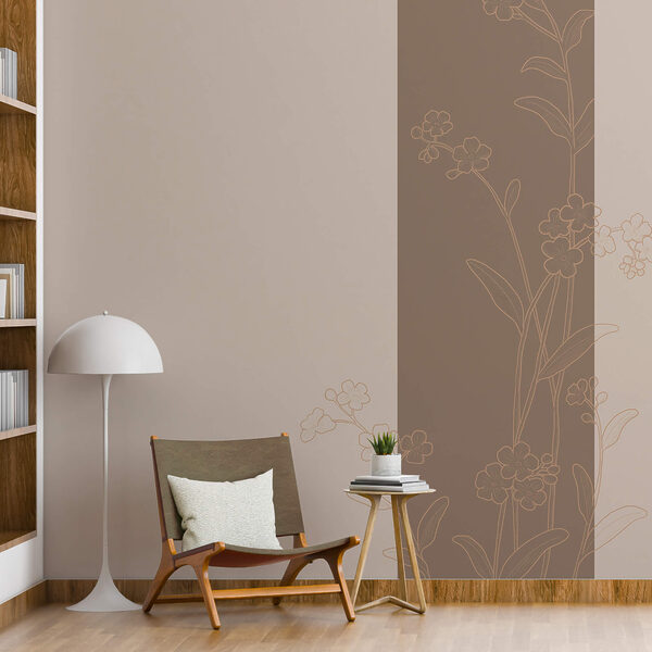 Elegantes Blumenmuster auf beruhigendem Hintergrund