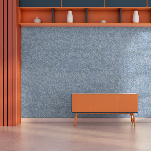 Blau-weiß gesprenkelte Oberfläche