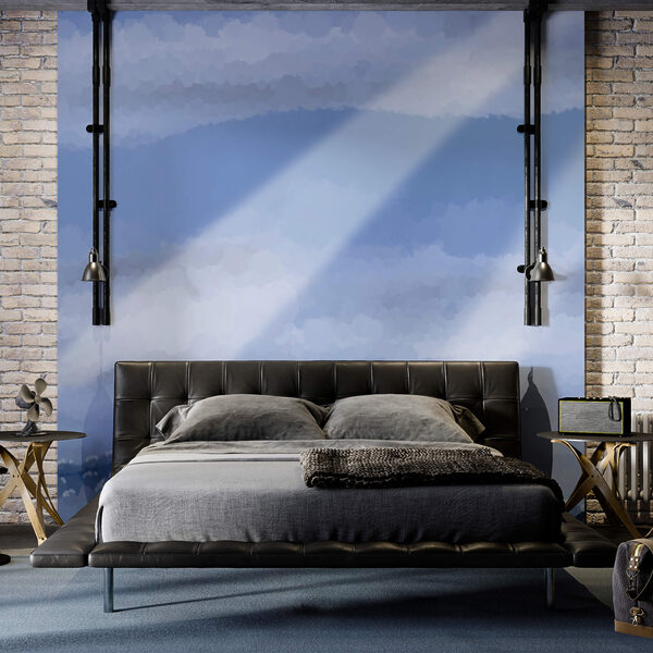 Wolken und Lichtstrahlen am Himmel