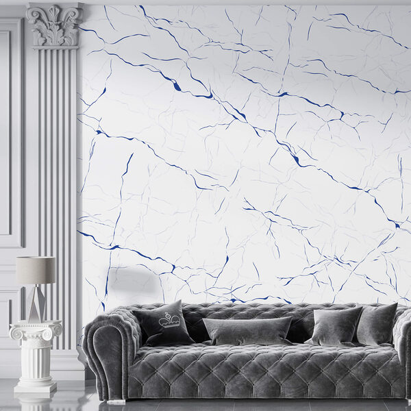 Weiße Oberfläche mit blauen Linien Weiße Oberfläche mit blauen Linien