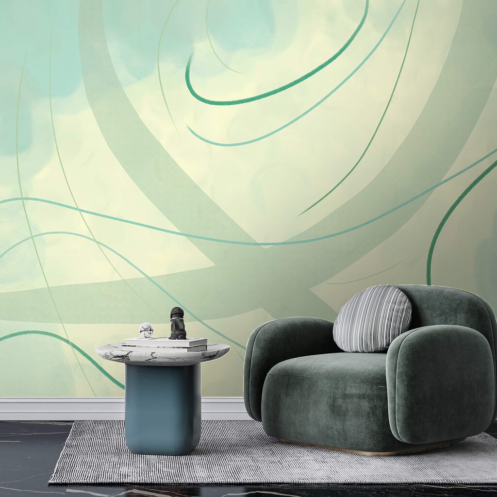 Sanfte Farb- und Formwirbel