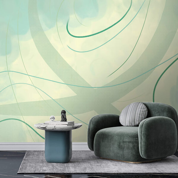 Sanfte Farb- und Formwirbel