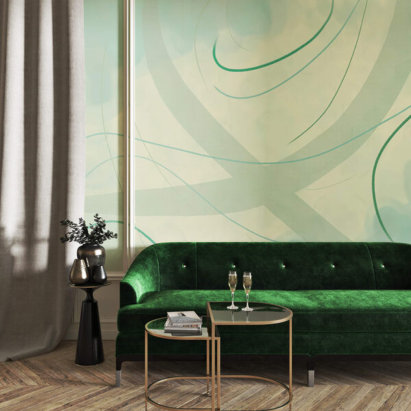 Sanfte Farb- und Formwirbel