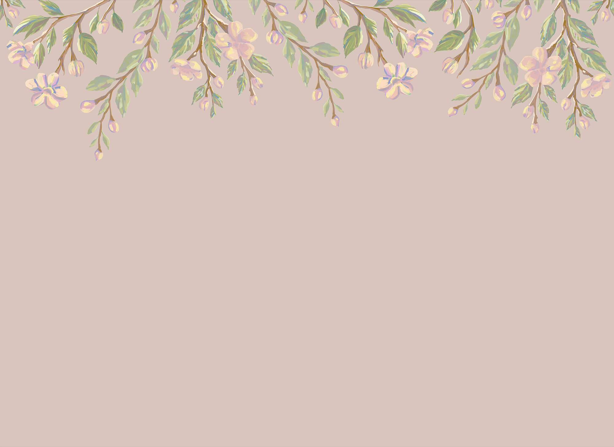 Delicate floral design on a soft background