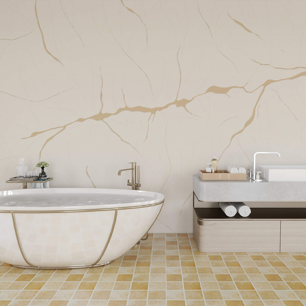 Weiße Oberfläche mit Rissen Weiße Oberfläche mit Rissen