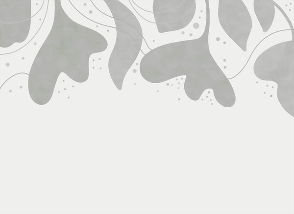 Grey and white background with leaves Grey and white background with leaves