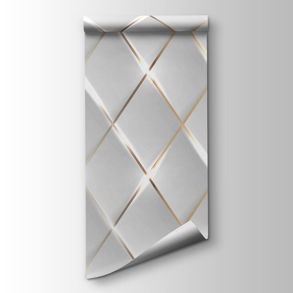 Shimmering light on sleek tiles