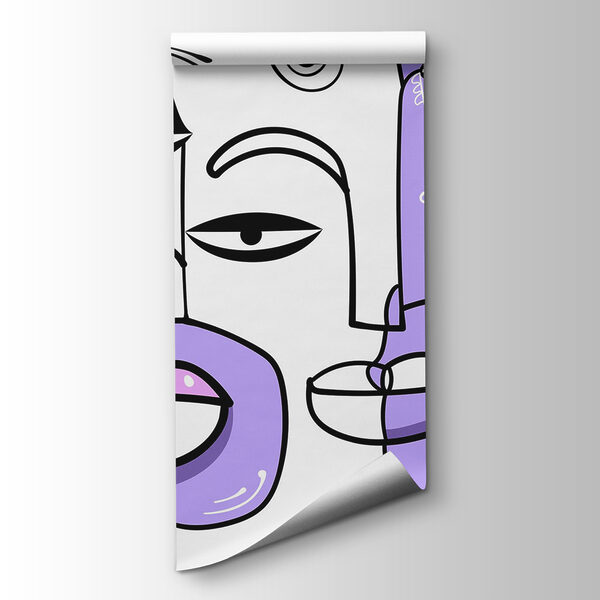 Group of faces drawn in different colors Group of faces drawn in different colors