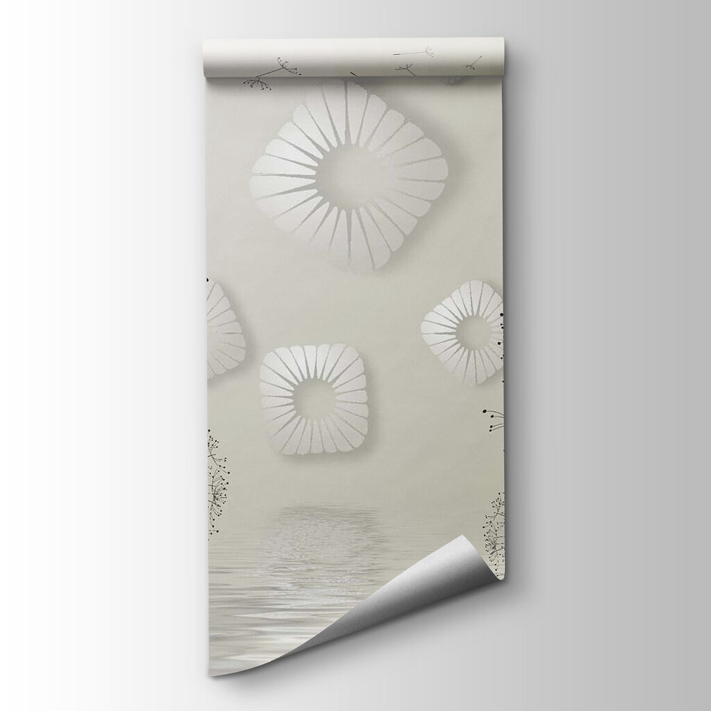 White flowers with black dots