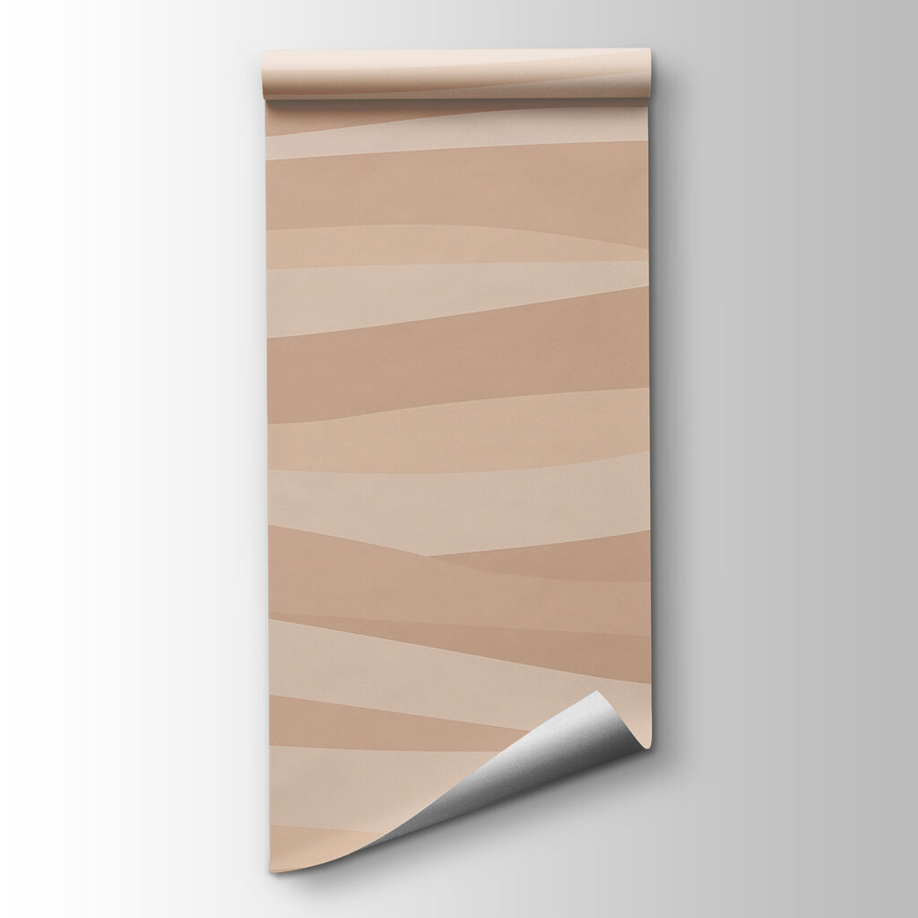 Brown and white wavy pattern