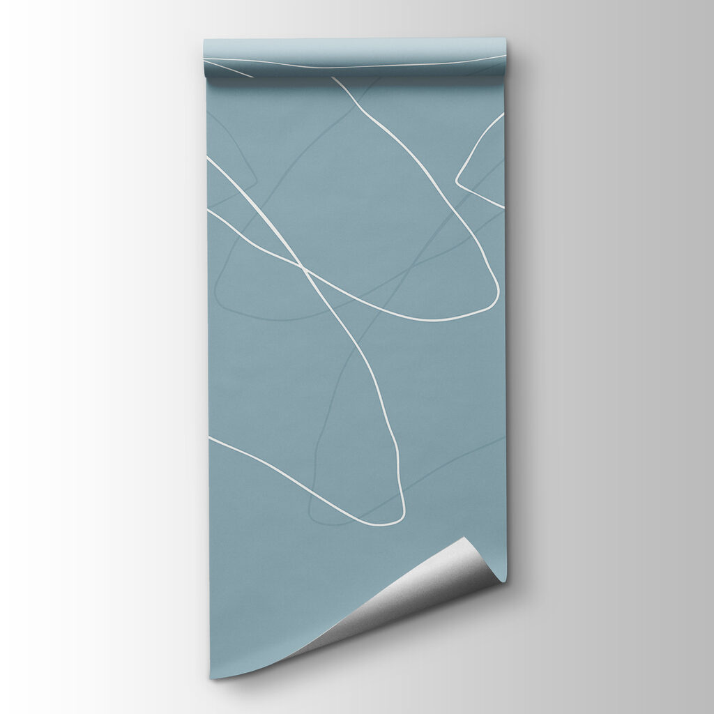 Blue background with white lines