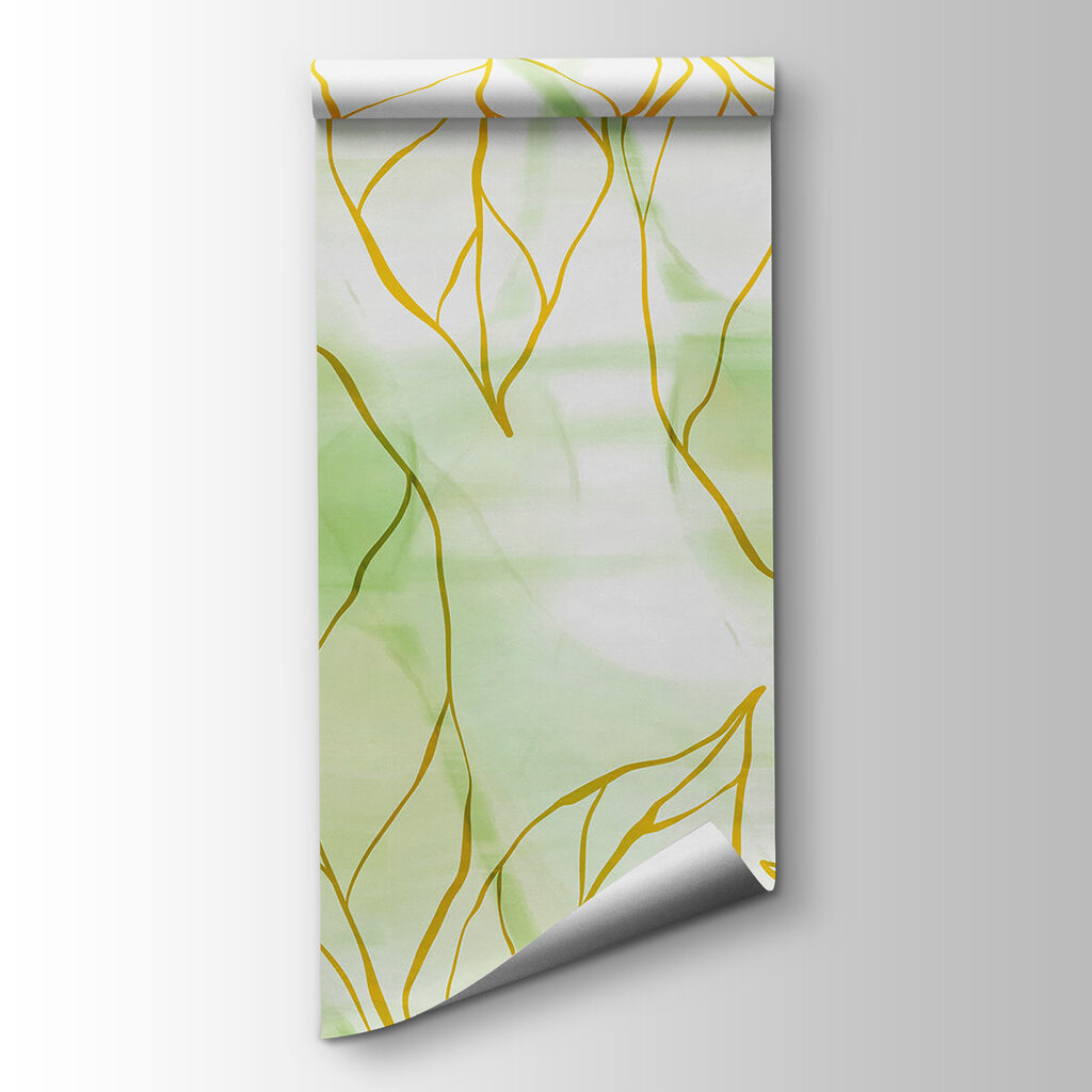 Pattern of leaves on a white surface