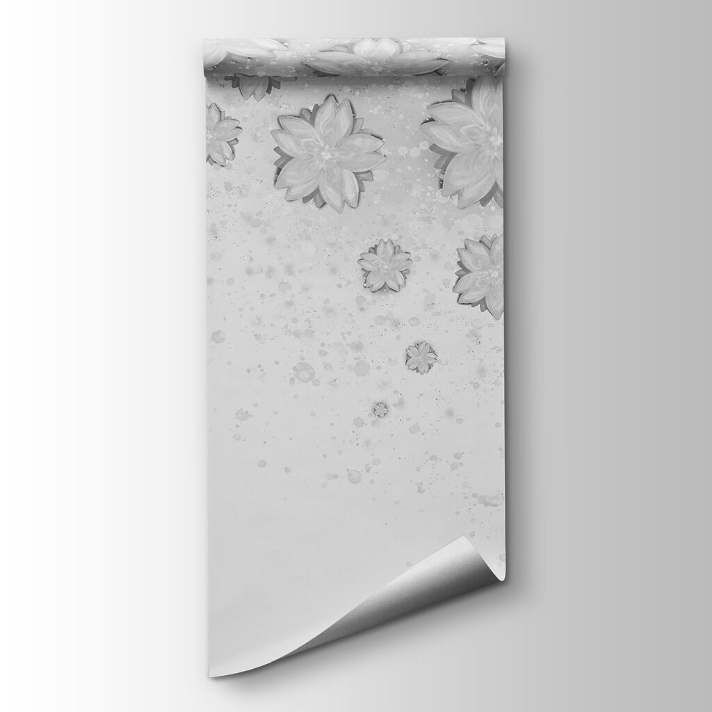 White flowers on a white surface