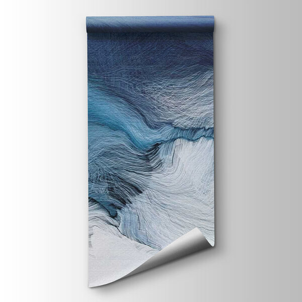 Blue and white painting