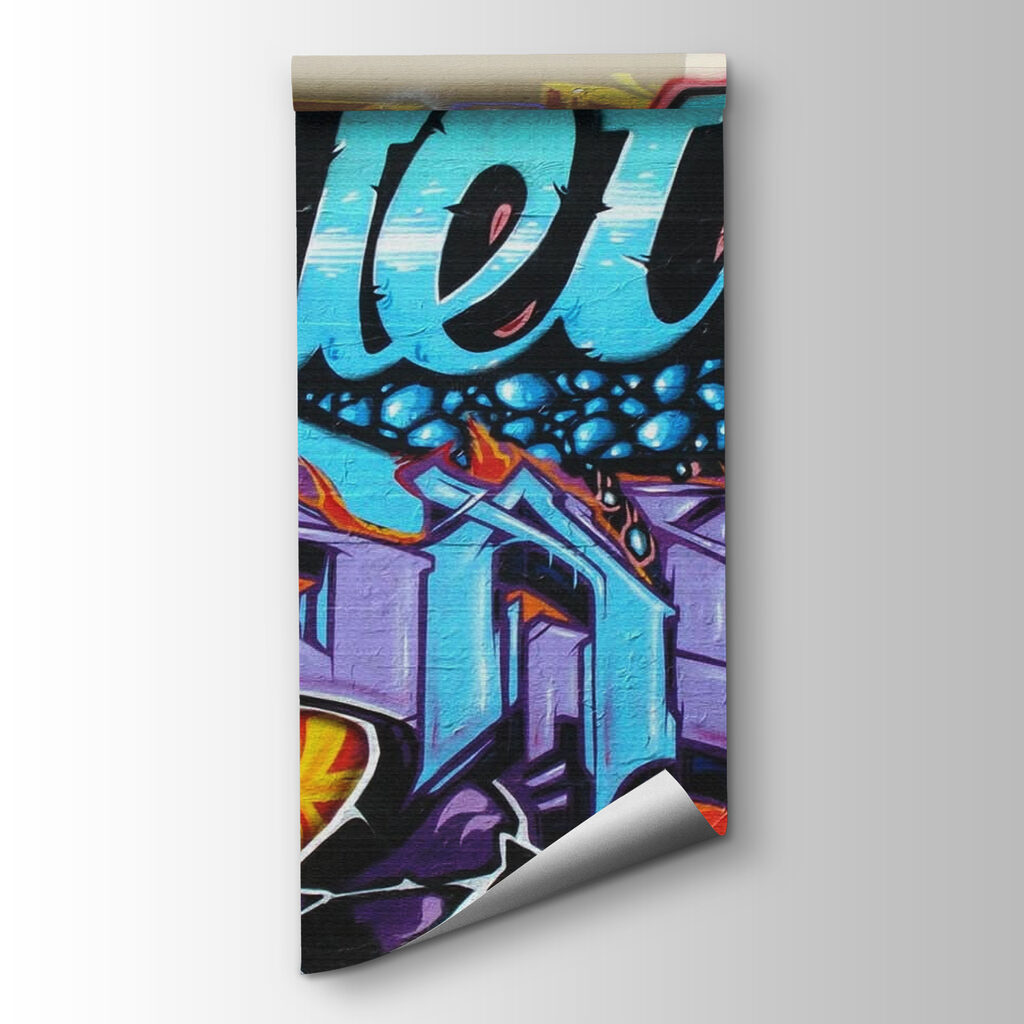 Wall with graffiti