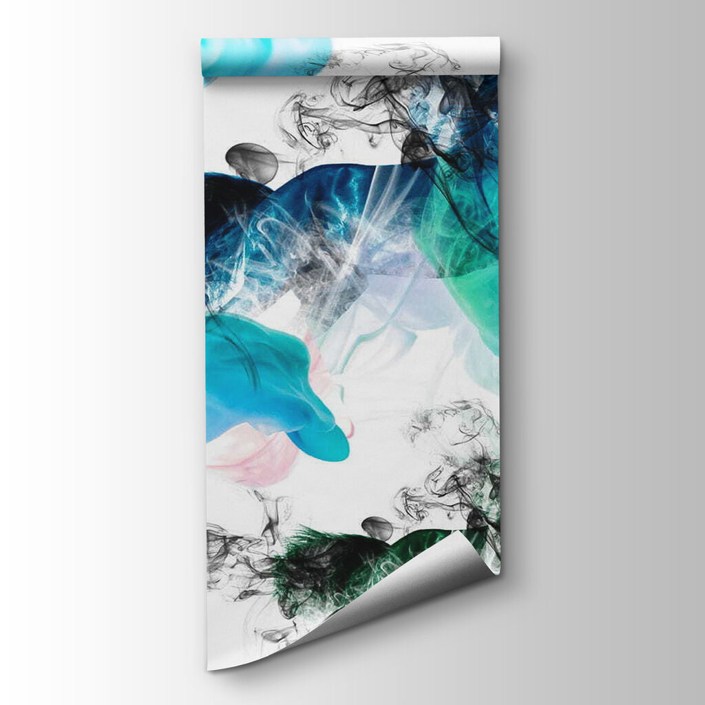 Horse in different colors of smoke Horse in different colors of smoke