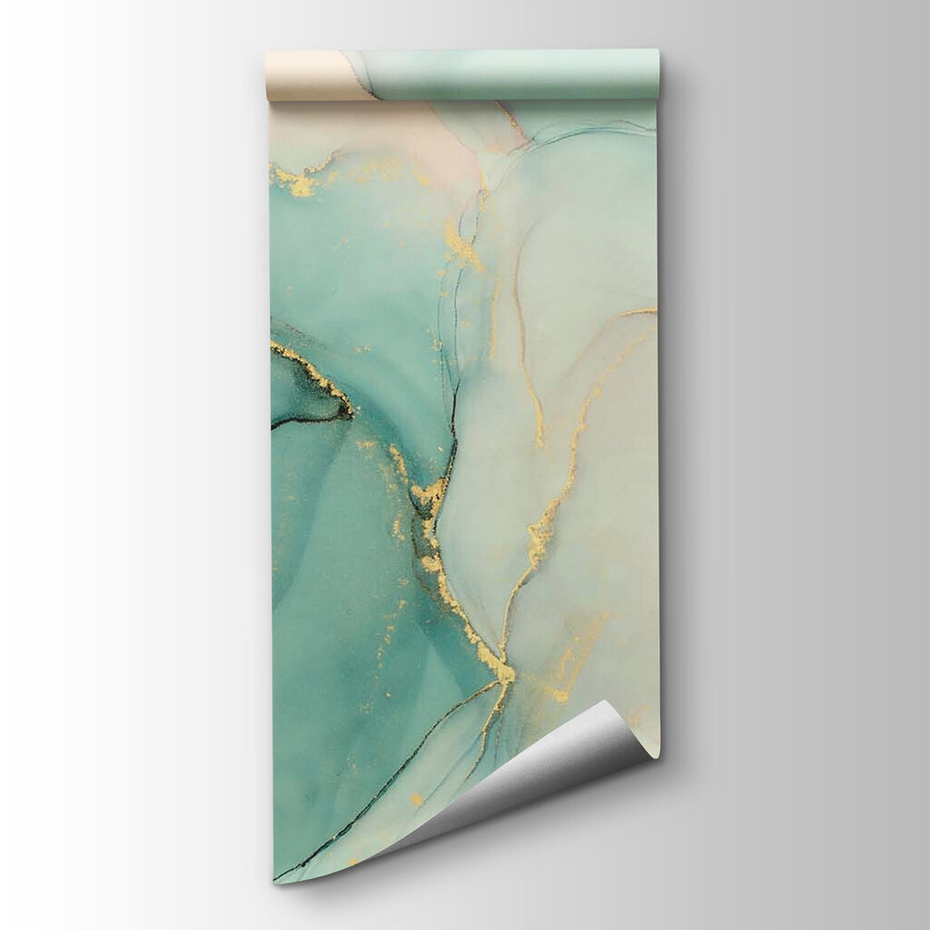 Abstract fluid art in soft colors