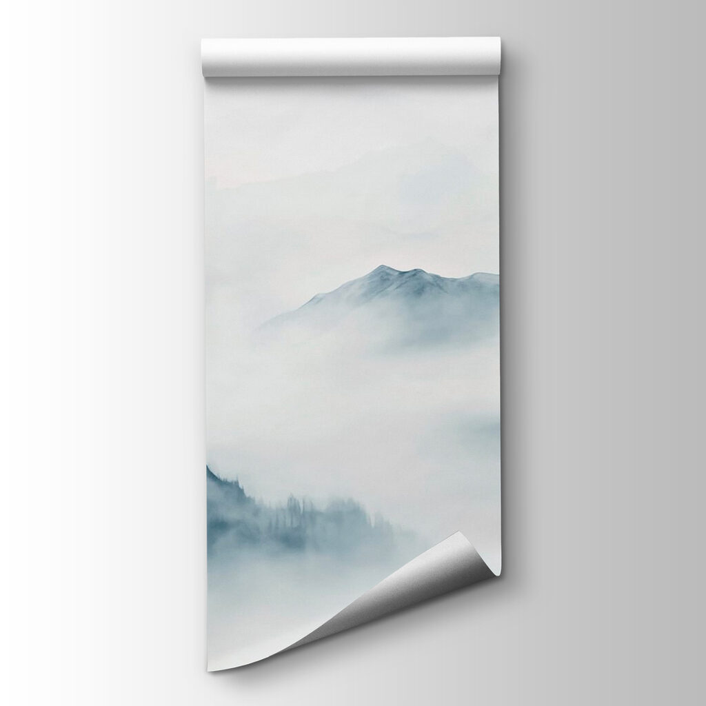 Foggy mountain range Foggy mountain range
