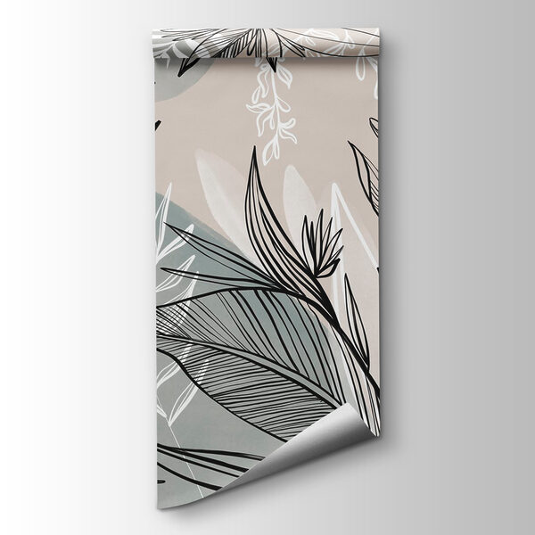 Drawing of flowers and leaves