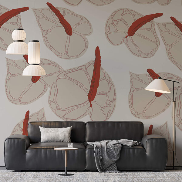 Fototapeten Blumenmuster auf weißem Hintergrund (Artikelnummer: t00406) Fototapeten Fototapeten Blumenmuster auf weißem Hintergrund (Artikelnummer: t00406)