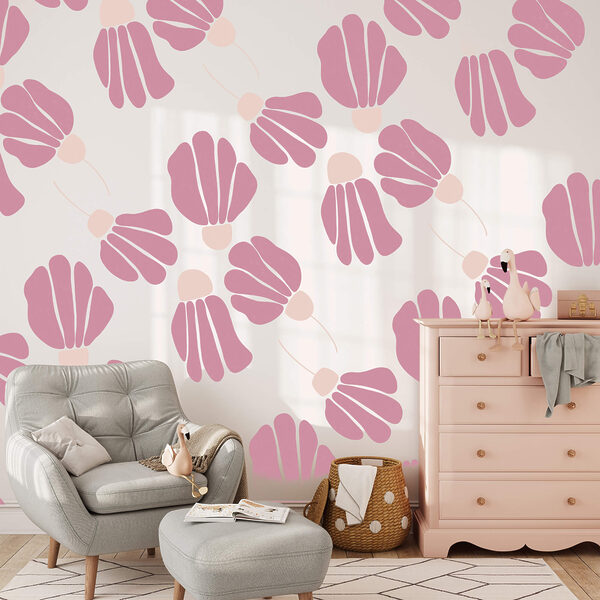 Muster aus rosa Blumen