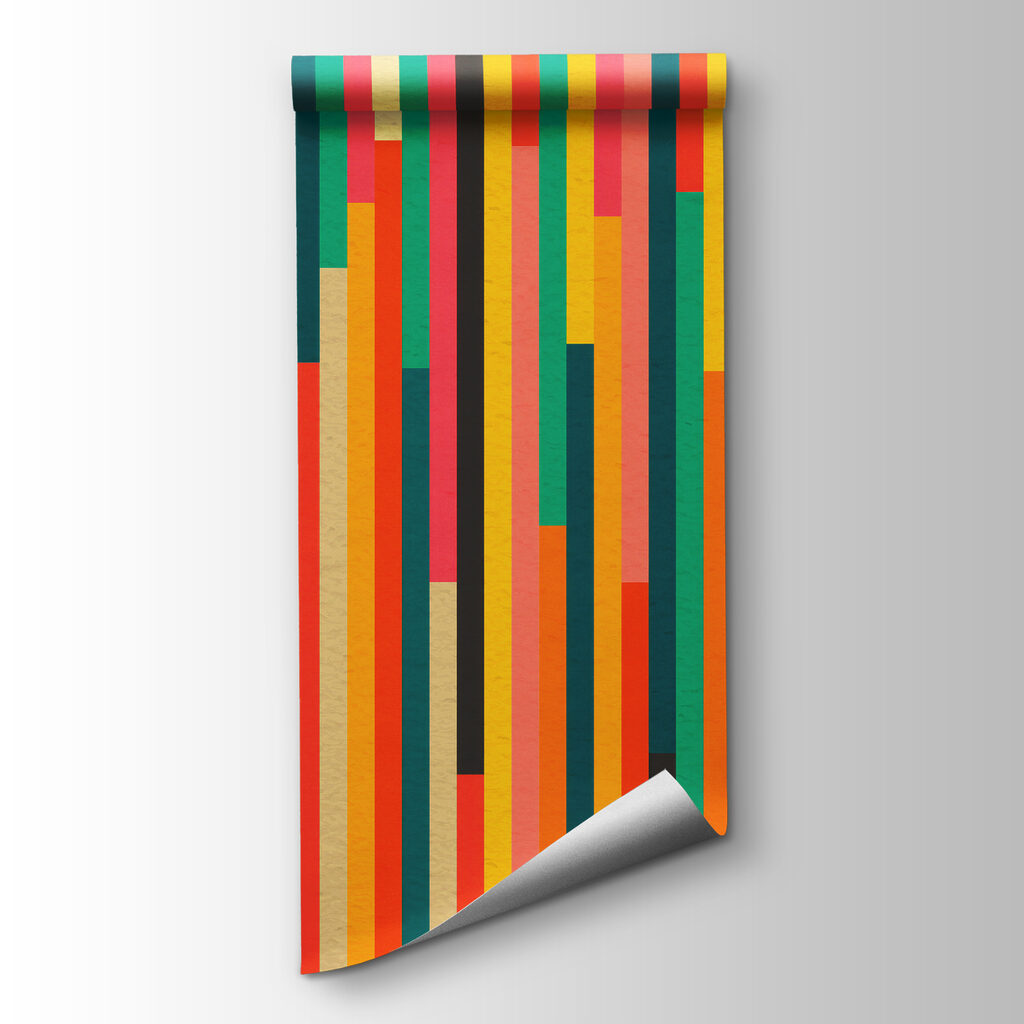 Colorful vertical lines