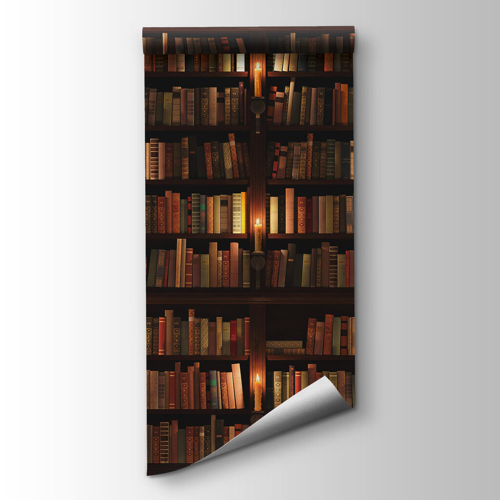 Large bookcase full of books