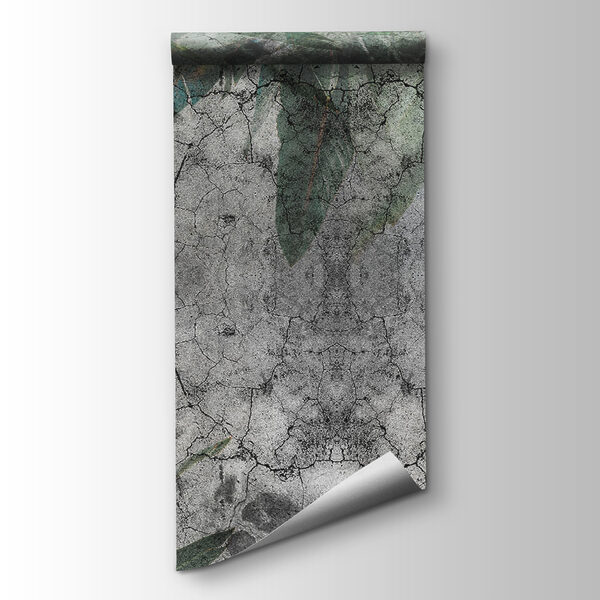 Textured leaves on a weathered surface Textured leaves on a weathered surface