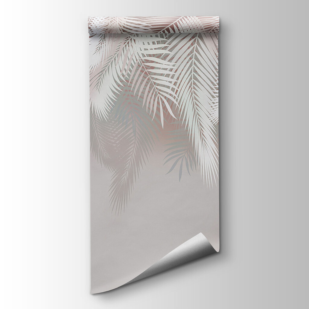 White leaves on a gray background White leaves on a gray background