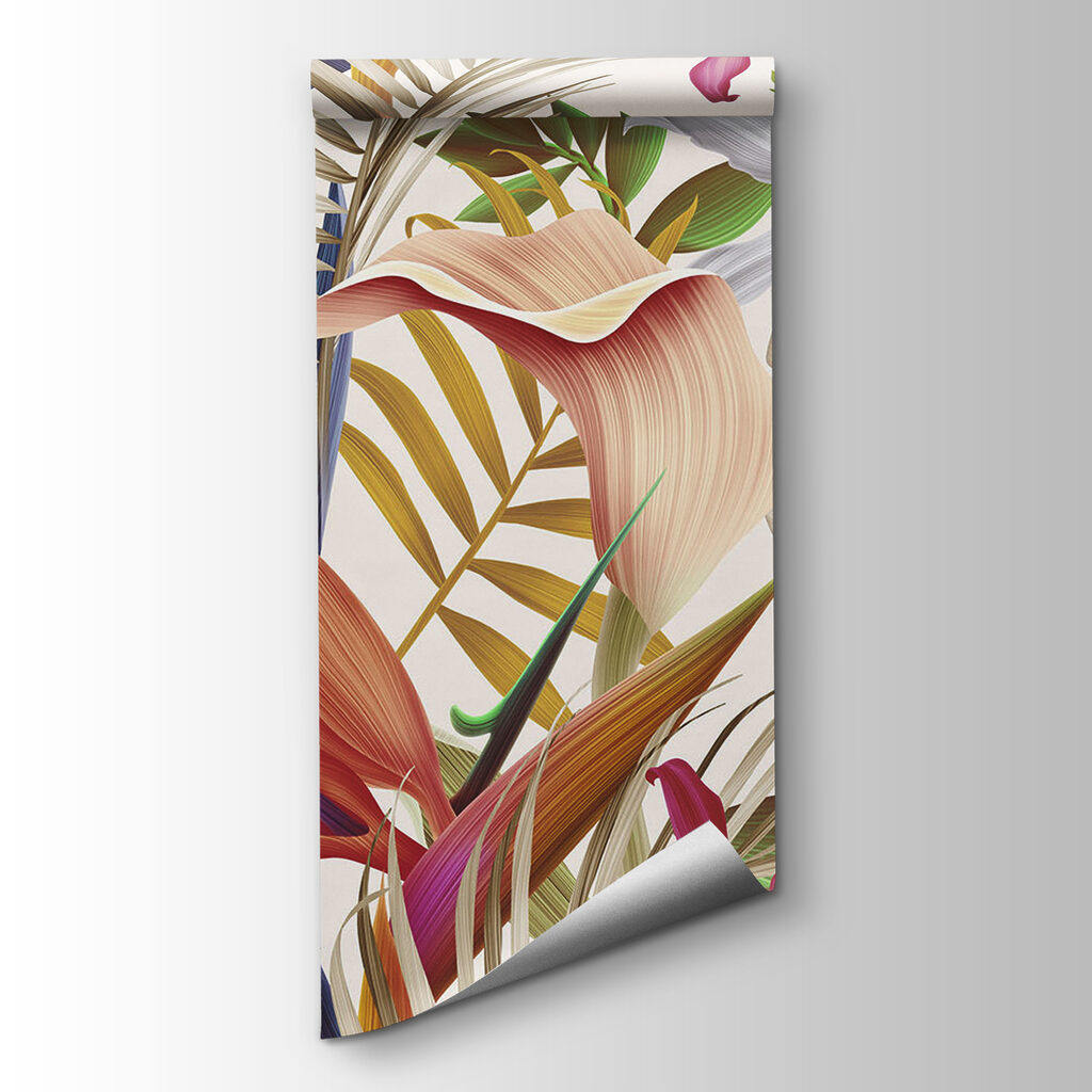 Vibrant tropical foliage in harmony